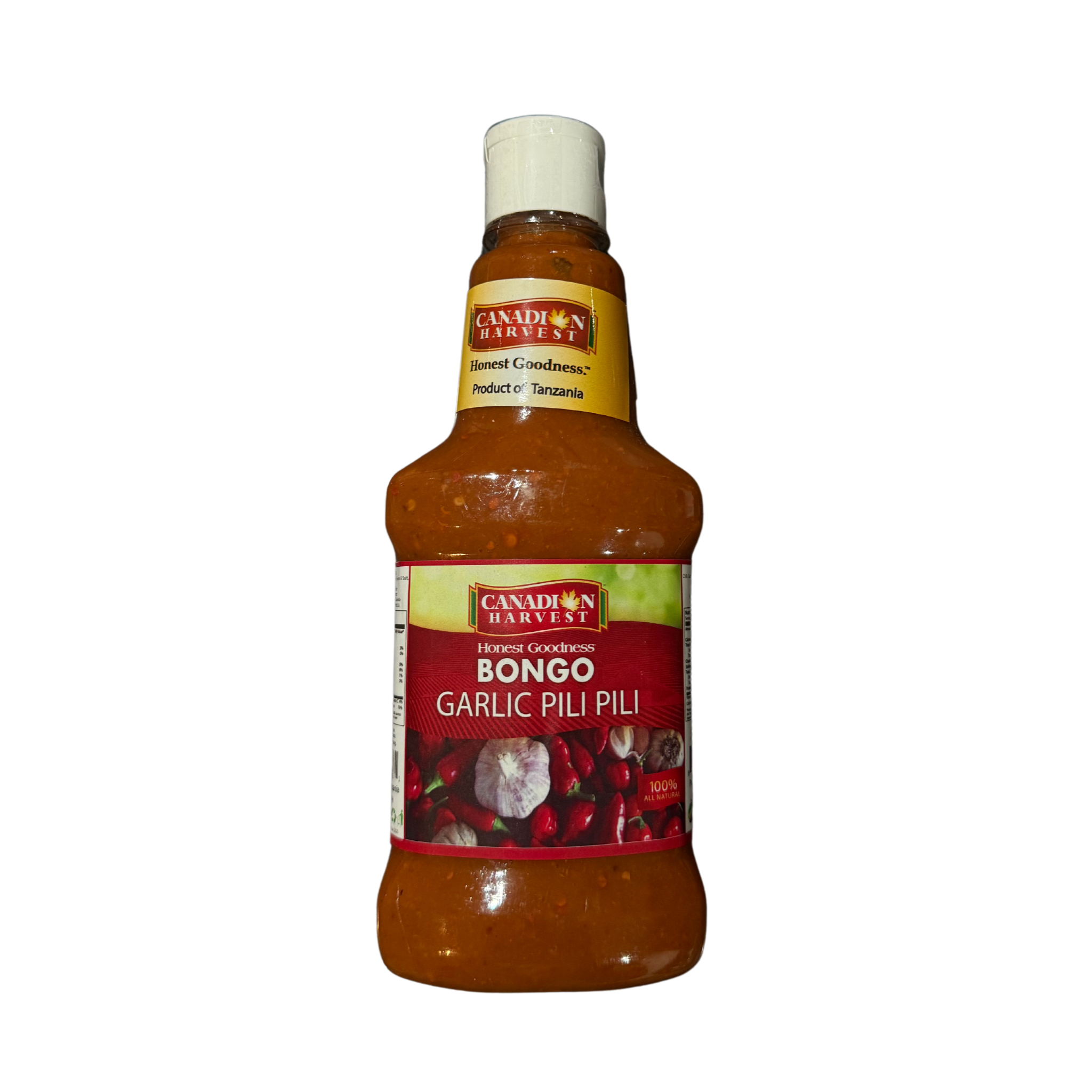 Bongo Garlic Pili Pili (Peri Peri) Hot Sauce by Canadian Harvest