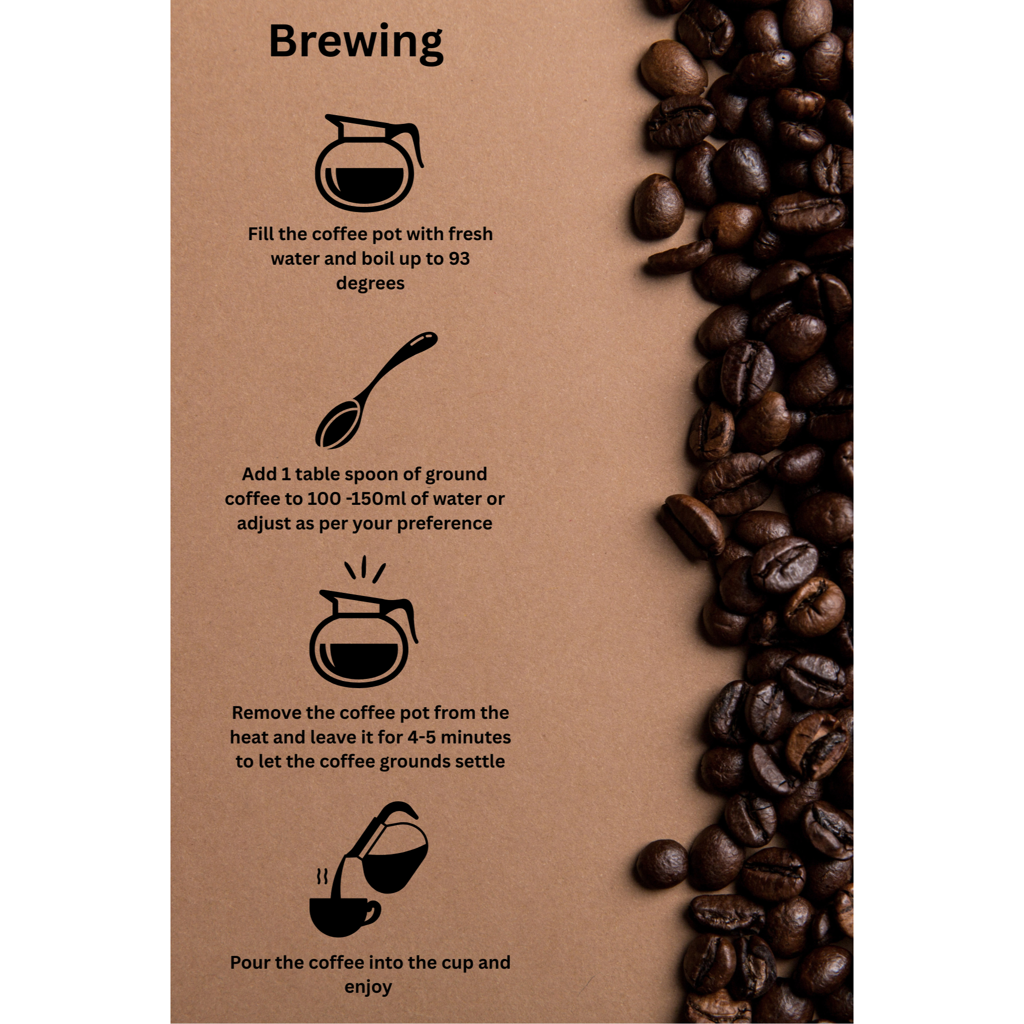 Ethiopian Filter Ground Coffee, 100% Arabica, Speciality Coffee