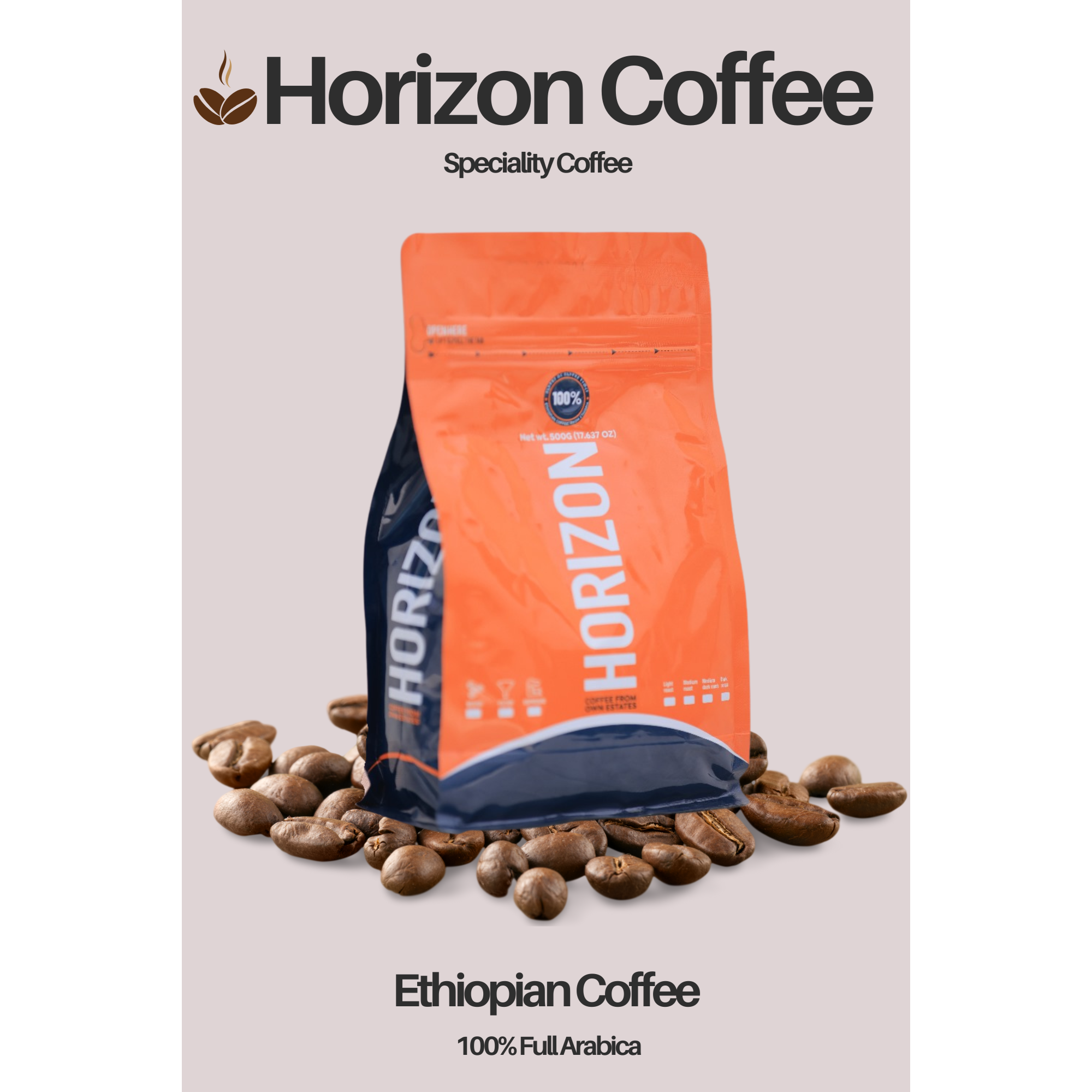 Ethiopian Filter Ground Coffee, 100% Arabica, Speciality Coffee