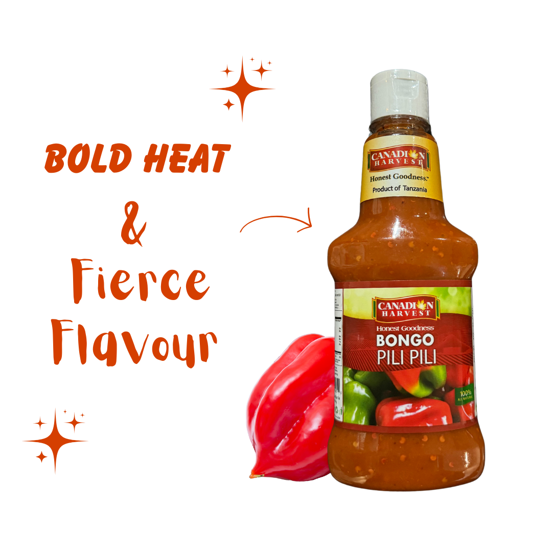 Bongo Pili Pili (Peri Peri) Hot Sauce by Candian Harvest